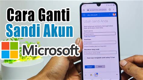 cara mengganti sandi akun microsoft